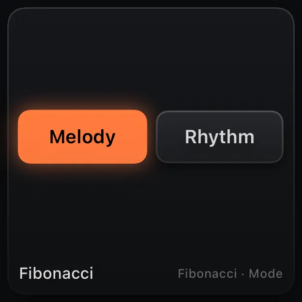 The Selector control, rendered in the app.
