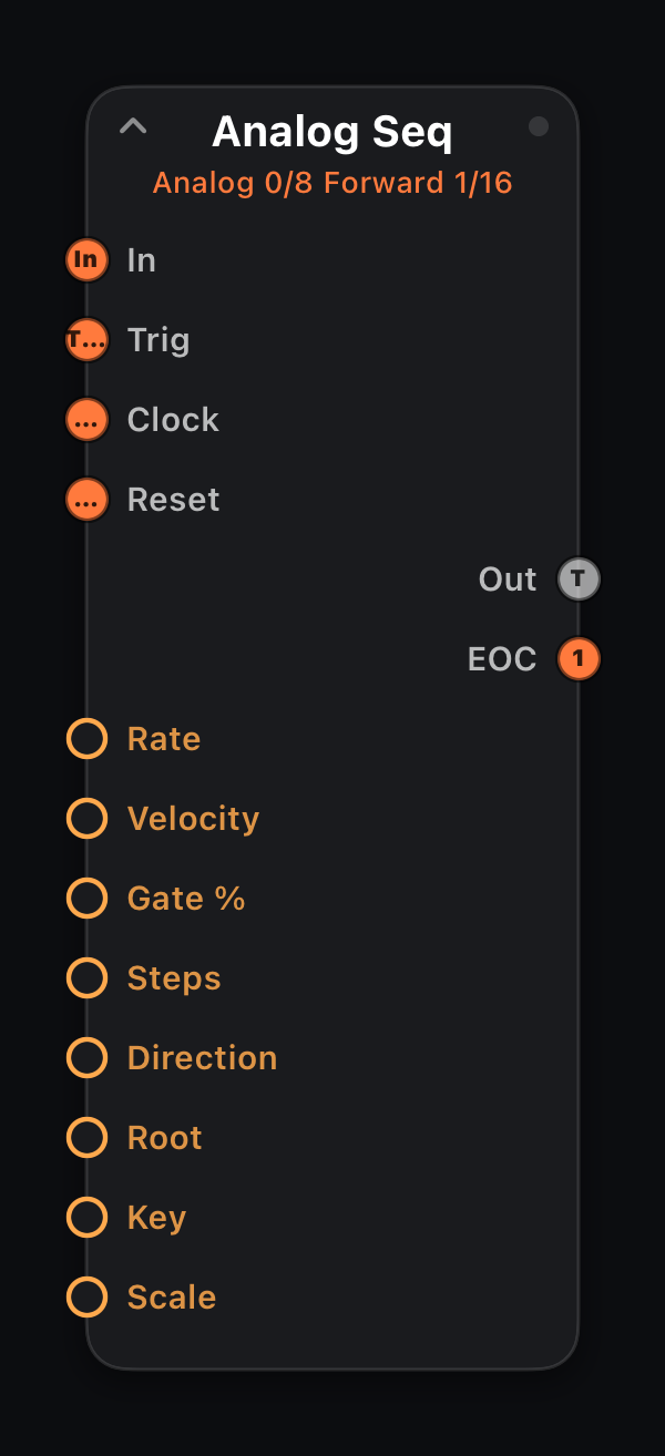 Analog Seq node