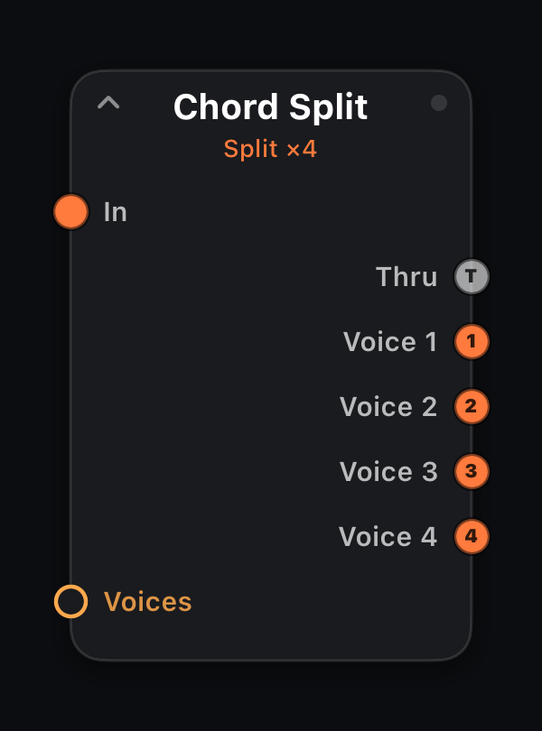 Chord Split node
