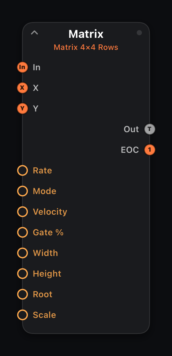 Matrix node