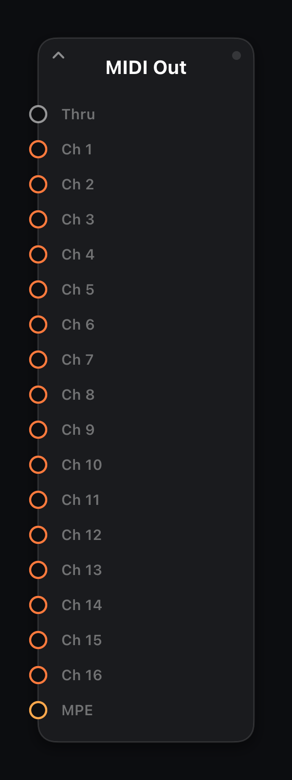 MIDI Out node