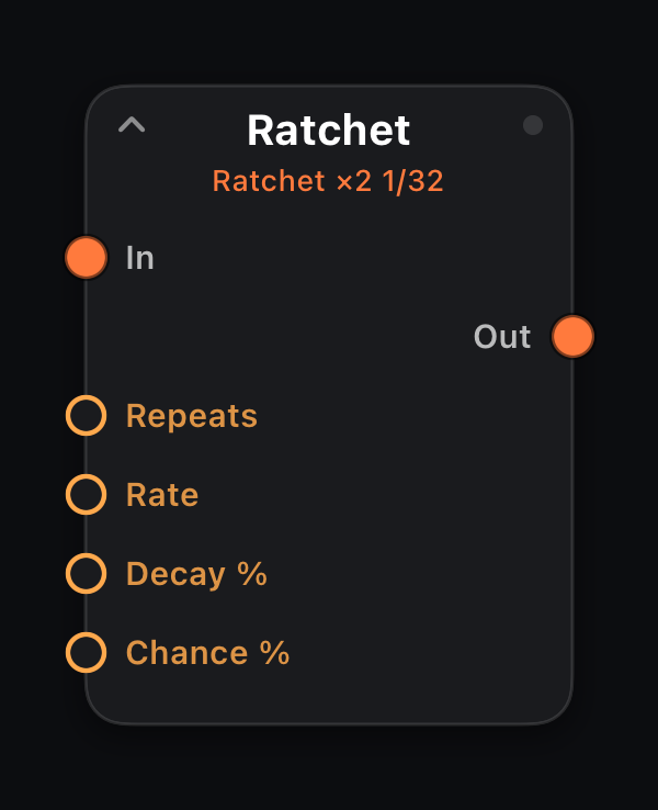 Ratchet node