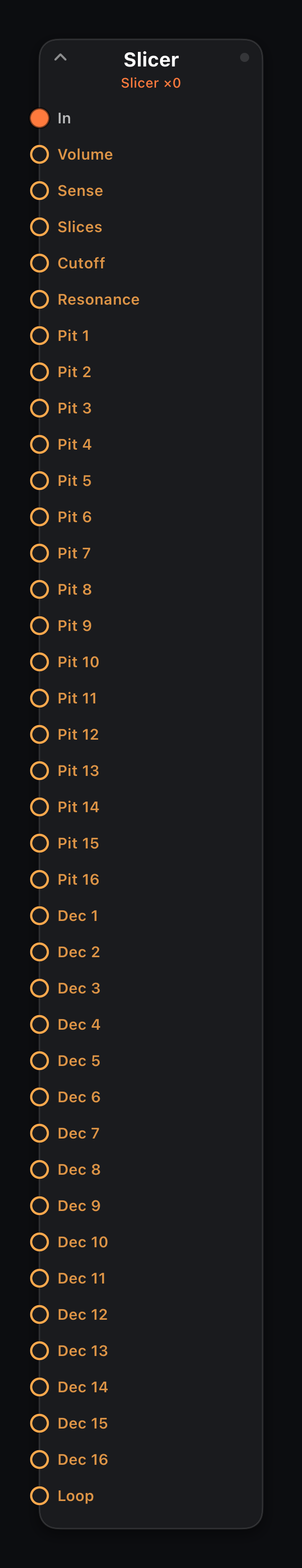 Slicer node