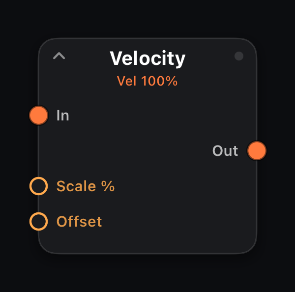 Velocity node